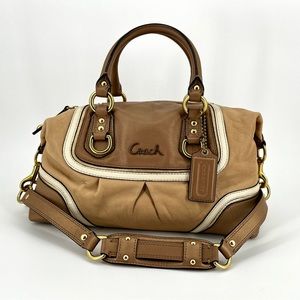 Coach leather Ashley color block bag